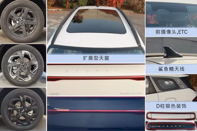 Dưới cản sau là tấm ốp gầm giả bộ khuếch tán gió. Ống xả của xe được giấu kín, tạo sự gọn gàng cho đuôi xe.Hiện hãng Hyundai chưa công bố hình ảnh nội thất của Mufasa mới. Tuy nhiên, hình ảnh chụp xe chạy trên đường thử cho thấy mẫu SUV cỡ C này được trang bị nội thất khá đặc trưng của thương hiệu Hyundai.