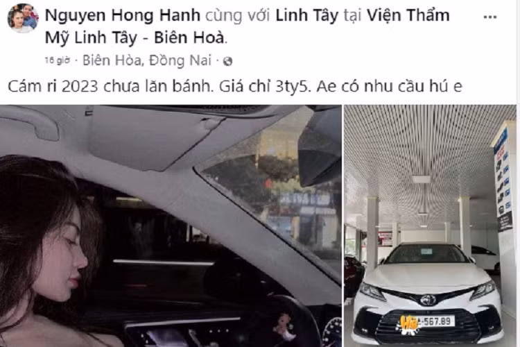 Chiếc xe Toyota Camry biển khủng này được rao bán lại với giá 3,5 tỷ đồng. Theo người bán chia sẻ, xe còn chưa lăn bánh.