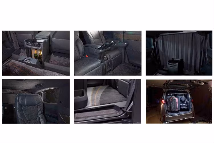 Không gian nội thất bên trong mẫu MPV này đã được Toyota Auto Body cải tiến thành không gian ấm cúng hơn cho hành khách. Khác với mẫu xe MPV hạng sang Toyota Vellfire thông thường, mẫu xe concept này chỉ được trang bị nội thất 4 chỗ ngồi. Cụ thể hơn, xe chỉ có 2 ghế ở khoang lái và 2 ghế ở khoang hành khách phía sau.