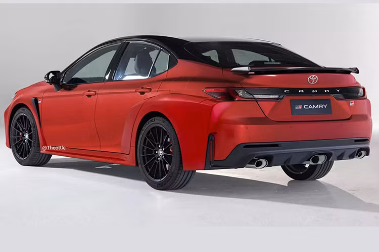 Về mặt thiết kế, chỉ cần nhìn vào hai mẫu GR Corolla/Yaris là có thể mường tượng ra được ngoại hình của Toyota GR Camry 2024 mới.