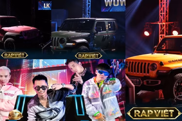 Tại vị trí của hai giám khảo B Ray là dòng SUV off-road chủ lực Jeep Wrangler Rubicon địa hình với màu vàng trẻ trung, phá cách. Đặc biệt, xe có khả năng tháo rời hoàn toàn trần, mui xe phía sau và 2 cánh cửa để tạo thành một mẫu xe gầm cao mui trần độc đáo.