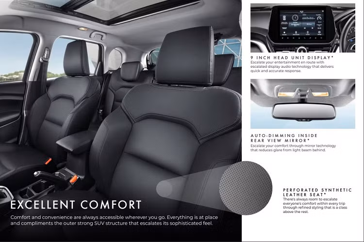 Đằng sau mẫu SUV cỡ B này xuất hiện cụm đèn hậu thanh mảnh, nằm vắt ngang đuôi xe. Ở giữa cửa cốp xe là logo của hãng Suzuki và tem chữ nổi "Grand Vitara". Thêm vào đó là cột đèn nằm dọc, bao gồm cả đèn lùi và đèn phản quang, ở hai góc đuôi xe cũng như tấm ốp màu bạc cỡ lớn trên cản sau.