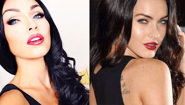 Hóa thân thành người mẫu Megan Fox quyến rũ.