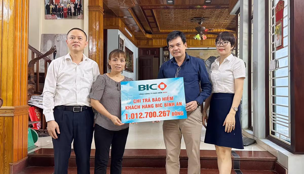 BIC chi tra hon 1 ty dong bao hiem cho khach hang vay von tai BIDV Nam Ha Noi
