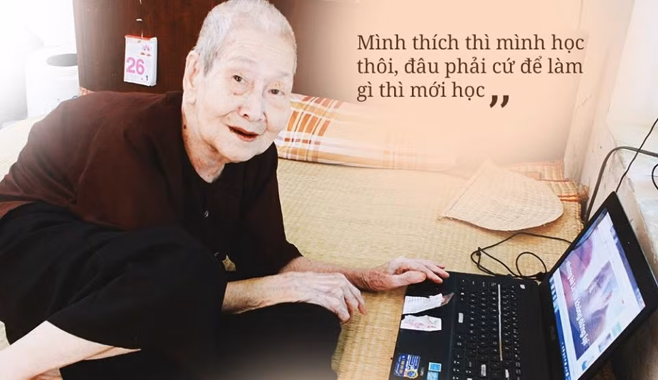 Nổi tiếng trên mạng xã hội trong và ngoài nước, ở tuổi xưa nay hiếm, cụ Lê Thi (97 tuổi, Hà Nội) sử dụng thành thạo Skype, Facebook, dùng Internet để thỏa mãn khát khao tìm hiểu những điều mới lạ. Khi được hỏi vì sao cụ tìm hiểu internet, cụ đã trả lời bất ngờ "Mình thích thì mình học thôi, đâu phải cứ để làm gì thì mới học".