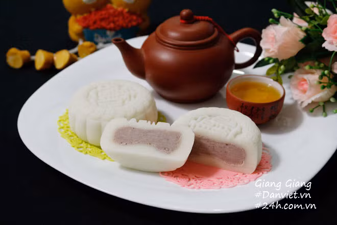 Lạ miệng bánh dẻo nhân khoai môn ngào ngạt hương hoa bưởi - Hình 8 La mieng banh deo nhan khoai mon ngao ngat huong hoa buoi-Hinh-8