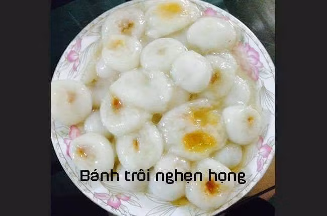 Bánh trôi mà không trôi.