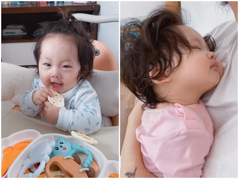 Con gái của Pha Lê khiến nhiều cư dân mạng mê tít bởi có vô vàn biểu cảm đáng yêu.