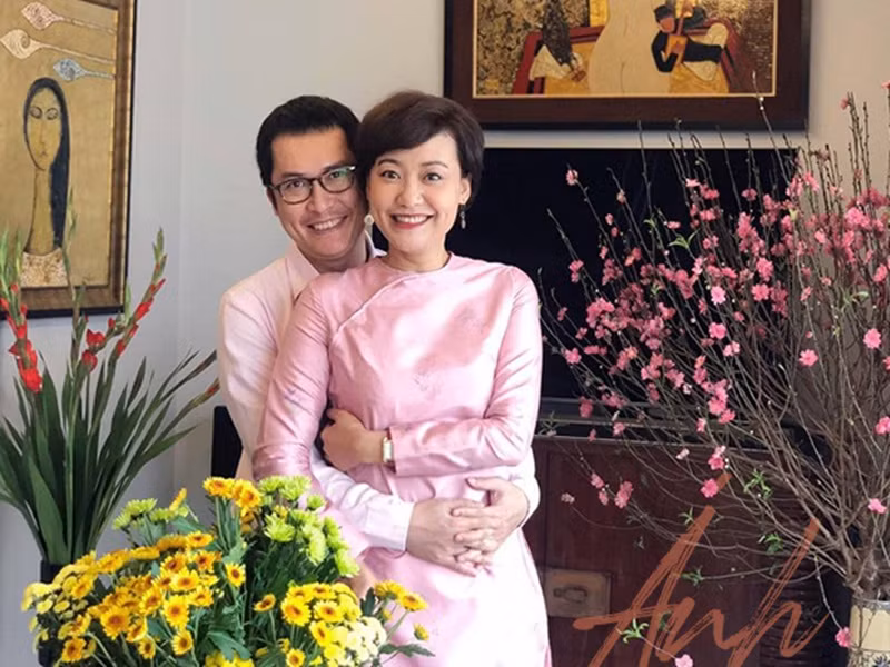 Trước khi tổ chức đám cưới, Hồng Ánh và ông xã có 3 năm sống thử. Ảnh: Vietnamnet