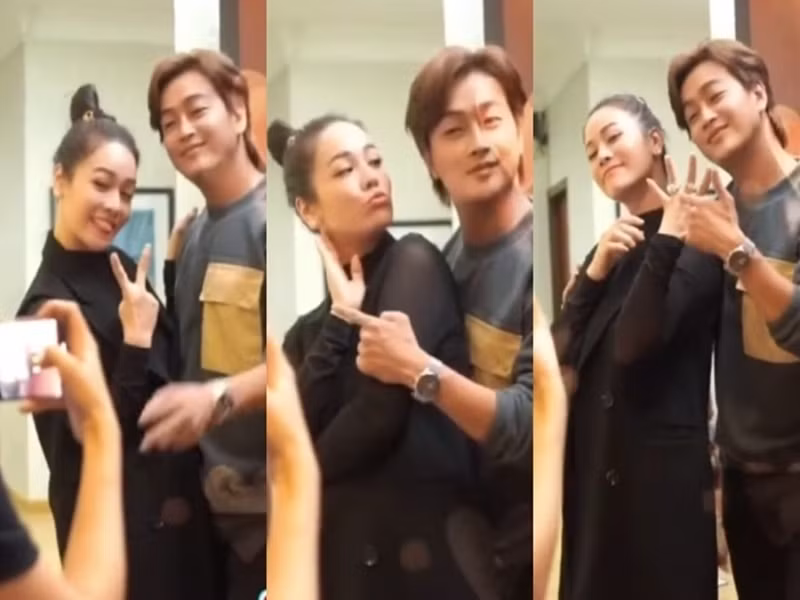 Nhật Kim Anh nhanh chóng phản hồi về clip được cầu hôn. Trên trang cá nhân, nữ diễn viên khẳng định cô làm clip hài hước cùng với các thành viên trong công ty để giải trí. Ảnh: Yan