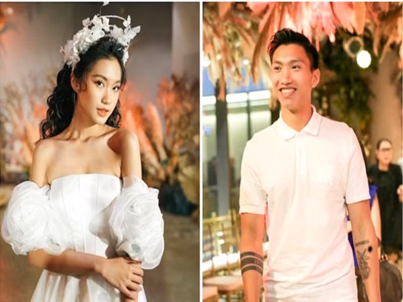 Doãn Hải My bắt đầu được chú ý khi tham gia Hoa hậu Việt Nam 2020. Tại sân chơi này, cô dừng chân ở top 10. Ngoài ra, Doãn Hải My còn nhận được sự quan tâm của khán giả bởi vướng tin đồn hẹn hò cầu thủ Đoàn Văn Hậu trong và sau cuộc thi nhan sắc. Ảnh: Dân Việt