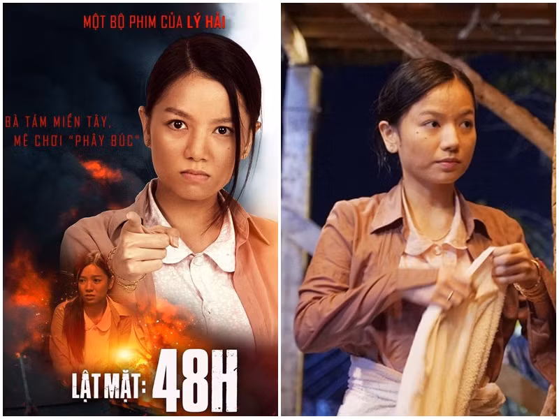 Trong "Lật mặt: 48h", Lê Hạ Anh đóng nữ chính giống Ốc Thanh Vân. Nhân vật của Hạ Anh là cô vợ hay luyên thuyên thích tám chuyện, nhưng tốt bụng, chân chất của Lâm (Mạc Văn Khoa) đóng.