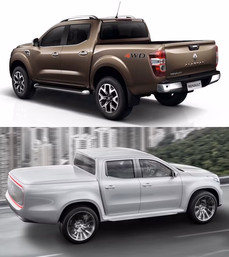 Theo Mercedes, các phiên bản thấp của xe bán tải X-Class sản xuất hàng loạt sẽ có hệ dẫn động cầu sau, trong khi hệ dẫn động 4 bánh sẽ là trang bị tiêu chuẩn trên các bản cao cấp. Chiếc xe sẽ được trang bị các động cơ xăng 4 xi-lanh và diesel, với phiên bản cao nhất sử dụng máy dầu V6 với tải trọng hơn 1,1 tấn và sức kéo tối đa 3,5 tấn. Trong khi đó, Alaskan sở hữu các phiên bản động cơ y hệt Navara.