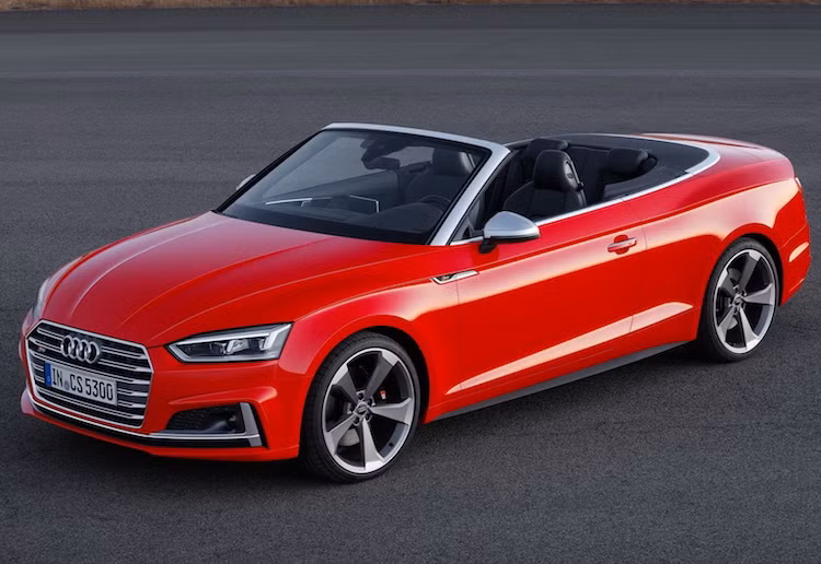Phiên bản cao cấp và mạnh mẽ nhất hiện nay của A5 Cabriolet là chiếc S5 thể thao, với một số thay đổi về ngoại hình và được trang bị động cơ xăng tăng áp 3.0l V6, đưa sức mạnh 350 mã lực tới 4 bánh qua hệ thống quattro và hộp số tự động 8 cấp.