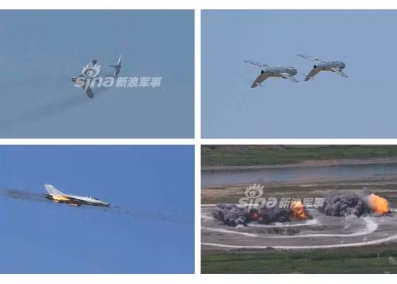 Tưởng như các máy bay tiêm kích MiG-15 cổ đã nghỉ hưu, thế nhưng mới đây Không quân Triều Tiên đã khiến cả thế giới sửng sốt trong một “cuộc thi chiến đấu trên không” triển khai các tiêm kích MiG-15 tham gia thao diễn và chiến đấu. Điều đó chứng to, sau hơn 70 năm, MiG-15 vẫn bền bỉ hoạt động trong Không quân Triều Tiên, vượt quá cả tuổi thọ của chúng được chế tạo (quá lắm tuổi thọ một dòng máy bay sau khi đại tu tăng hạn chỉ chừng 30-40 năm). Nguồn ảnh: Sina