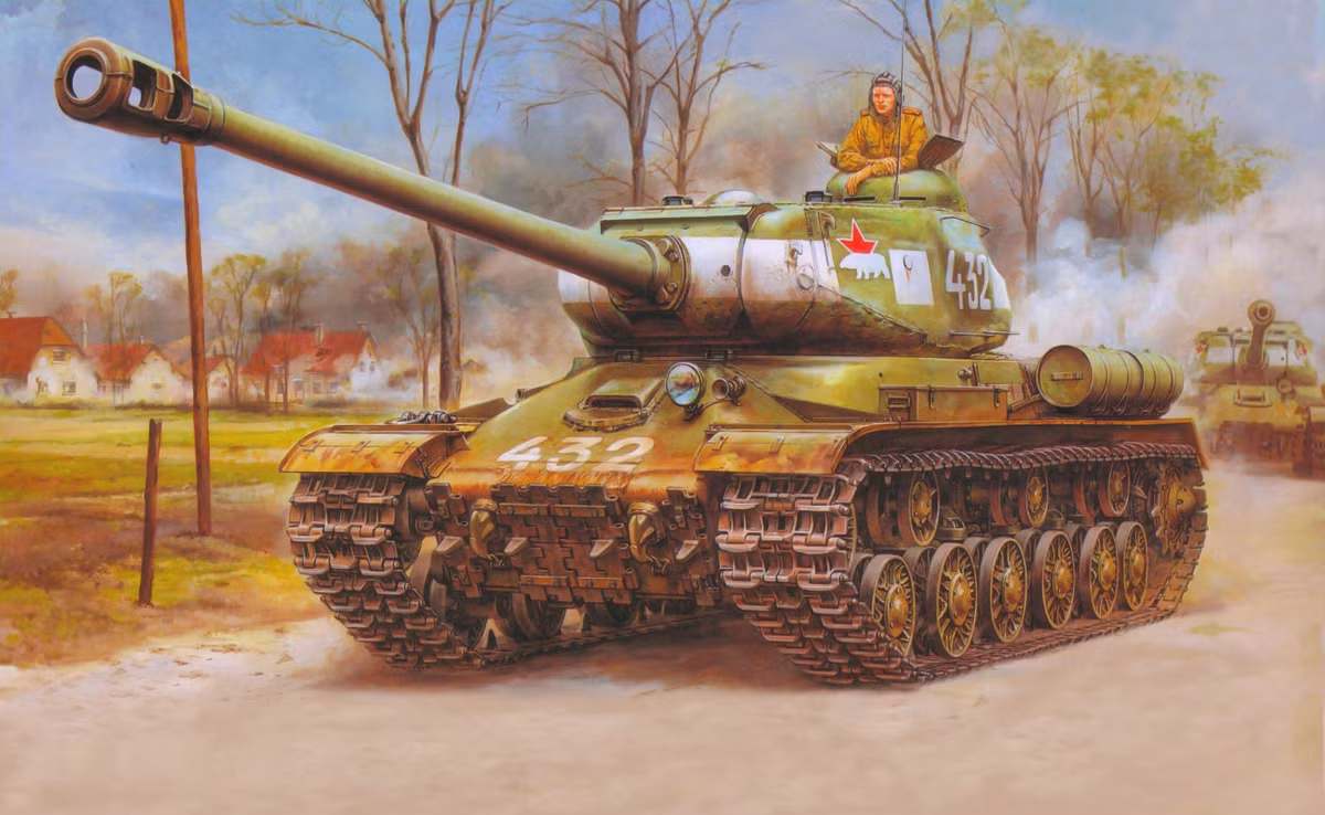Xem xe tang hang nang IS-2 Lien Xo hoat dong