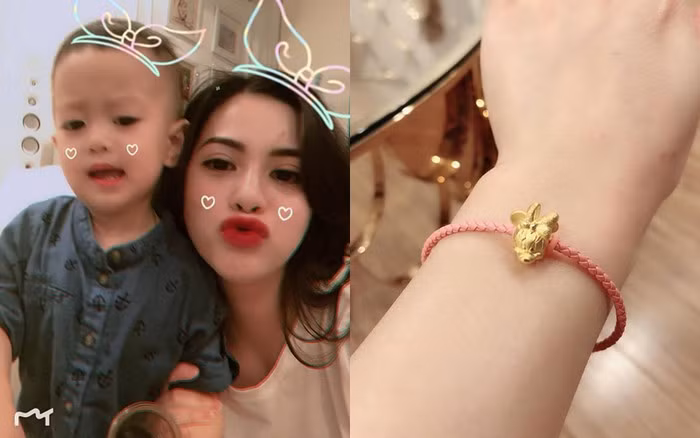 Đúng ngày Valentine, Hương Trần chia sẻ khoảnh khắc bên con trai cùng món quà nhỏ.