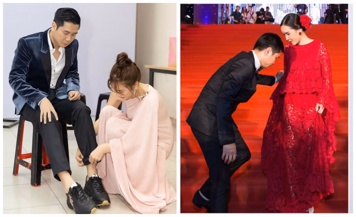 Không chỉ trên sân khấu, cả hai còn chăm sóc nhau ở hậu trường hay trên thảm đỏ...
