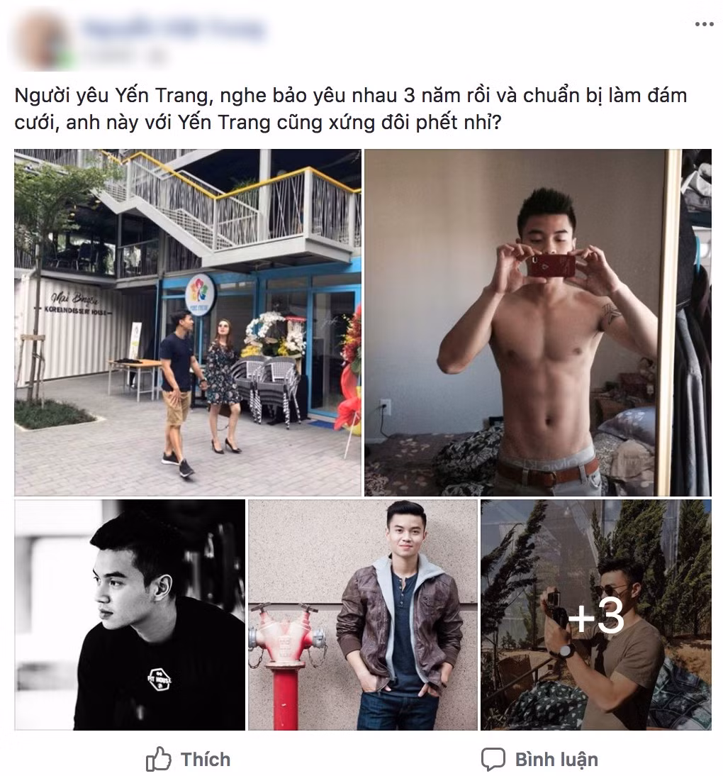 Thông tin và hình ảnh của "tình tin đồn" của cựu thành viên nhóm Mây Trắng cũng được lan truyền.