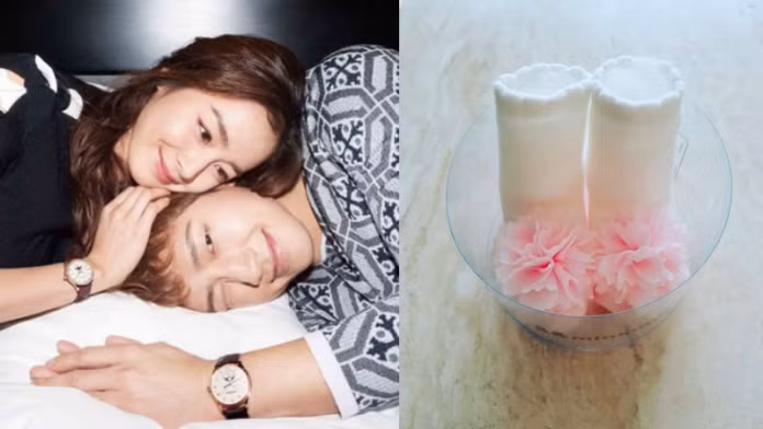 Đến tháng 10/2017, cặp vợ chồng sao Hàn chào đón con gái đầu lòng. Trên Instagram của mình, Bi Rain viết: “Cảm ơn. Bé là một cô công chúa xinh đẹp. Chúng tôi sẽ nuôi dưỡng bé thật tốt”. Ảnh: Harper's Bazaar, Instagram.