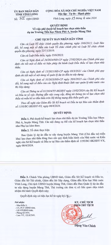 Vĩnh Long: Gói thầu hơn 18 tỷ, mất ưu thế cạnh tranh về giá? - Hình 2 Vinh Long: Goi thau hon 18 ty, mat uu the canh tranh ve gia?-Hinh-2