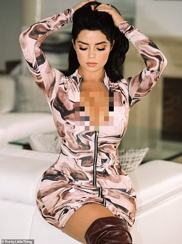 Sở hữu vòng 1 căng tràn, Demi Rose không ngại lên đồ với những thiết kế hở bạo, tập trung khoe cặp tuyết lê sexy “ná thở”.