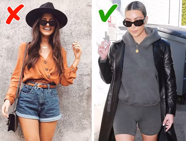 Quần short denim. Quần short denim có ưu điểm mang lại vẻ ngoài năng động, hack chiều cao rất tốt. Dù vậy, nó không còn là món đồ yêu thích hàng đầu trong các dịp hè. GenZ cảm thấy hứng thú hơn với mẫu quần short biker (quần đi xe đạp). Mẫu quần không chỉ tôn được đôi chân dài mà còn vô cùng phóng khoáng.
