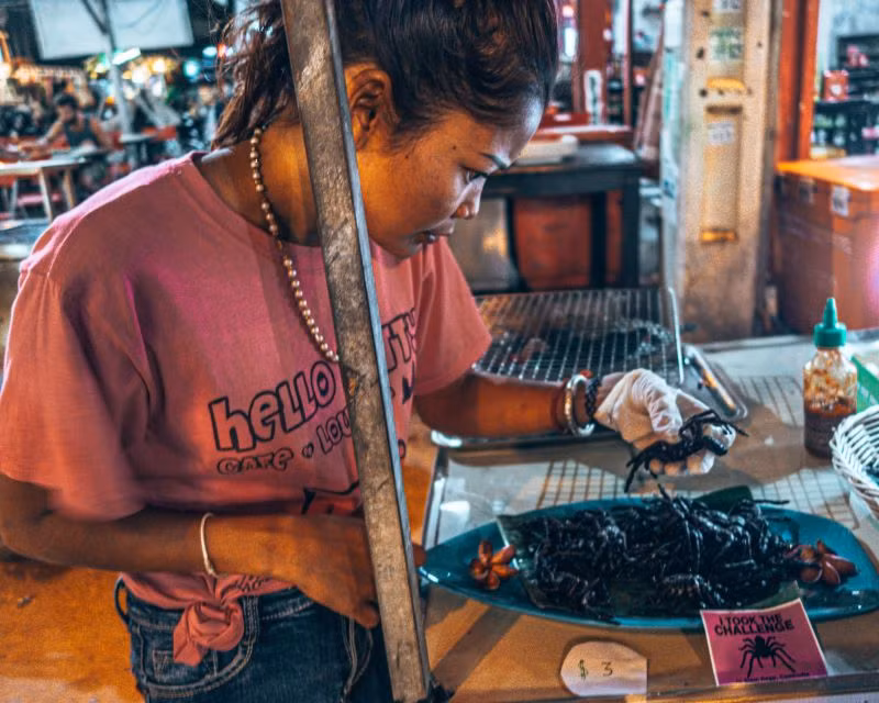 Món nhện ở Siêm Riệp, Campuchia