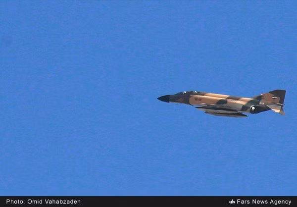 Tiêm kích F-4E Phantom II của Không quân Iran tham gia tập trận hiệp đồng quân binh chủng.