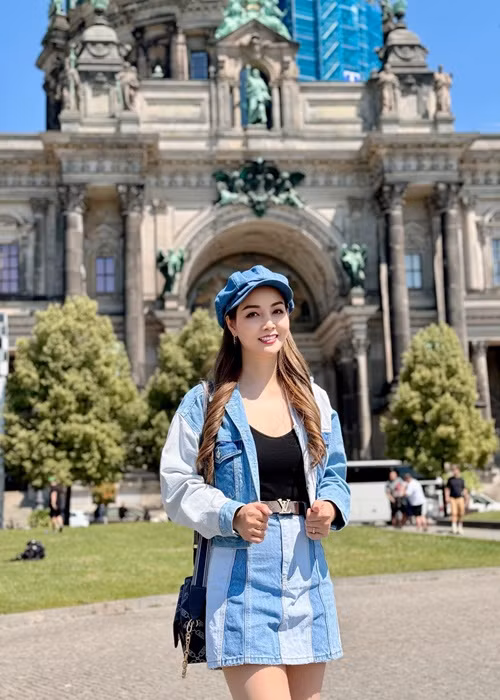 Mai Thu Huyen tinh tu ben chong khi du lich chau Au