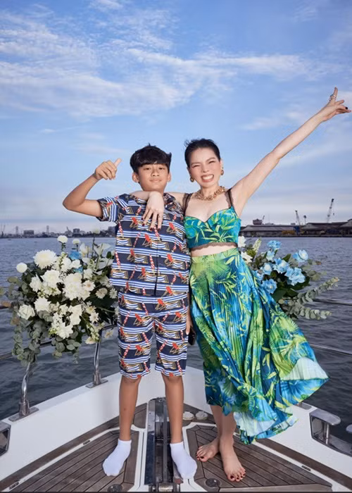 Ở Việt Nam, Kỳ Anh được theo học tại một ngôi trường quốc tế danh tiếng có mức học phí lên đến 923 triệu/năm.. Ảnh: FB Lệ Quyên.
