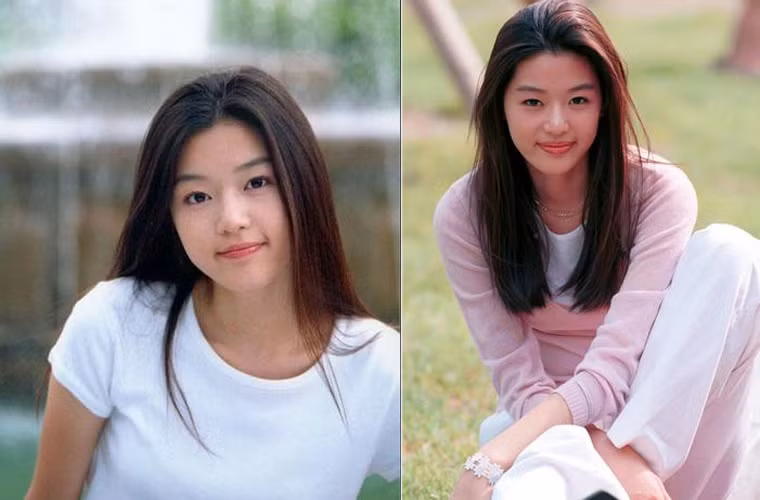 Không chỉ bây giờ, mà ngay từ khi còn trẻ, lúc mới bước chân vào làng giải trí, Jun Ji Hyun đã được công nhận là rất xinh đẹp. Vẻ đẹp không tuổi của Jun Ji Huyn được nhiều người ngưỡng mộ. (Ảnh: koreandrama)
