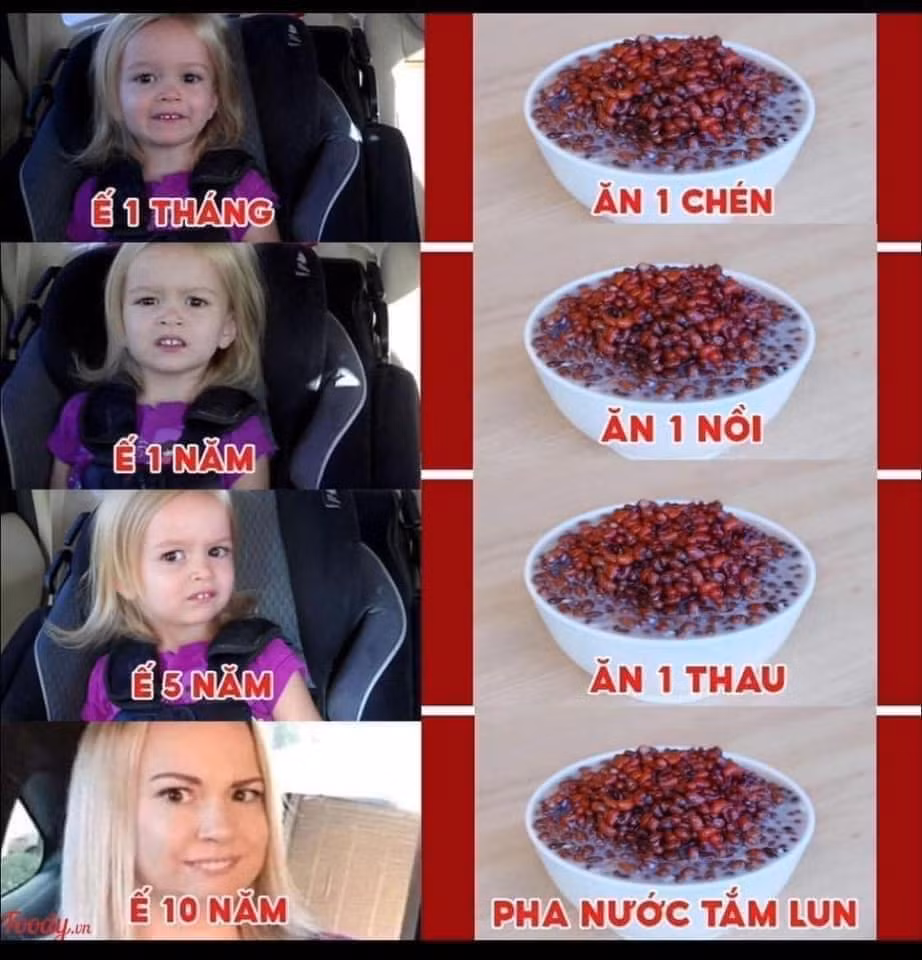 Thậm chí có người còn lên cả quý quyết ăn chè đậu đỏ sao cho hiệu nghiệm, ngời ế càng lâu thì ăn phải càng nhiều.