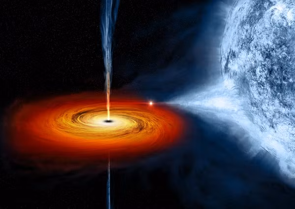 Nhà vật lý nổi tiếng Roger Penrose đã đề xuất một cơ chế được gọi là quá trình Penrose, trong đó một hạt bị vỡ làm đôi ngay bên cạnh một lỗ đen quay với tốc độ gần bằng tốc độ ánh sáng.