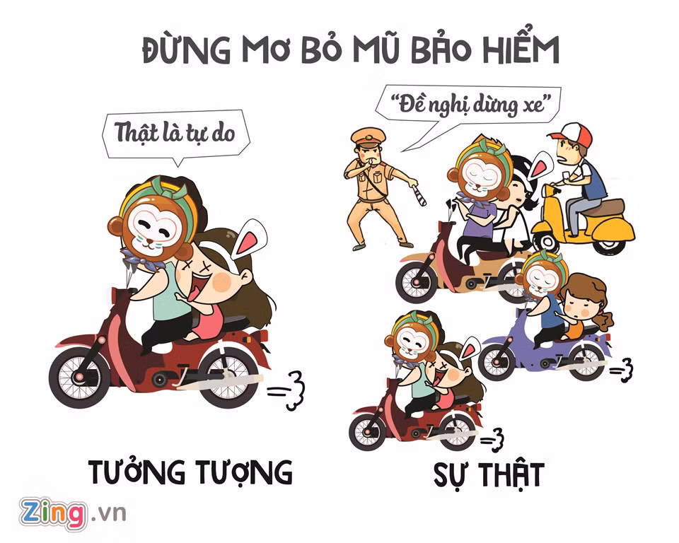 Mặt nạ, tai thỏ giờ đây không còn là đồ chơi của riêng trẻ em nữa. Không ít người lớn rất hứng thú với những món đồ trang trí này và "quên" rằng Trung thu thì vẫn phải đội mũ bảo hiểm.