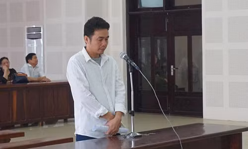 Bị cáo Lê Văn Hào tại tòa.