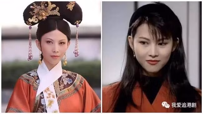 Nhắc đến Thái Thiếu Phân (Ada Choi), người ta lập tức sẽ nhớ đến hình ảnh mẫu nghi thiên hạ, sắc sảo quyền uy. Là một trong Ngũ đại hoa Đán của TVB, Thái Thiếu Phân từng thủ vai hoàng hậu Nghi Tu trong Hậu cung Chân Hoàn truyện và hoàng hậu Hiếu Đoan Văn trong Mỹ nhân vô lệ. Ảnh: Khó mà liên tưởng được hoàng hậu âm ngoan và thiếu nữ ngây thơ bên cạnh là một người.