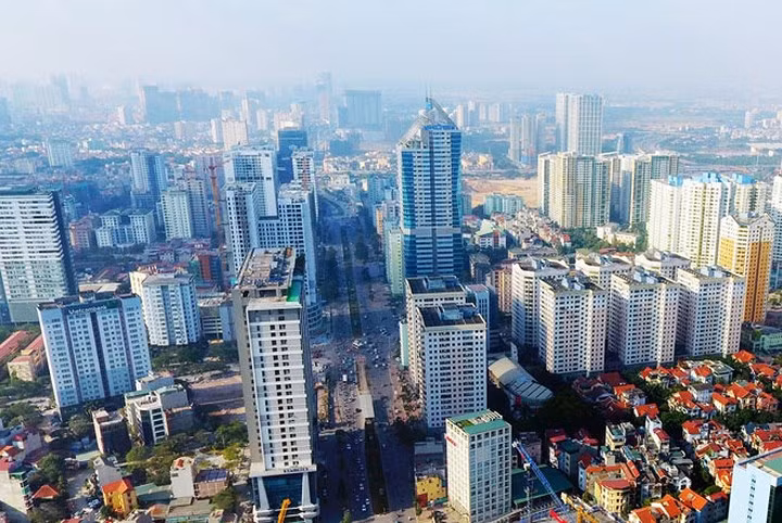 Dự án Diamond Flower Tower do HANDICO 6 làm chủ đầu tư 60 triệu USD tại Thanh Xuân, Hà Nội. Tòa nhà cao 177 mét với 36 tầng nổi. (Ảnh: Zing)./.