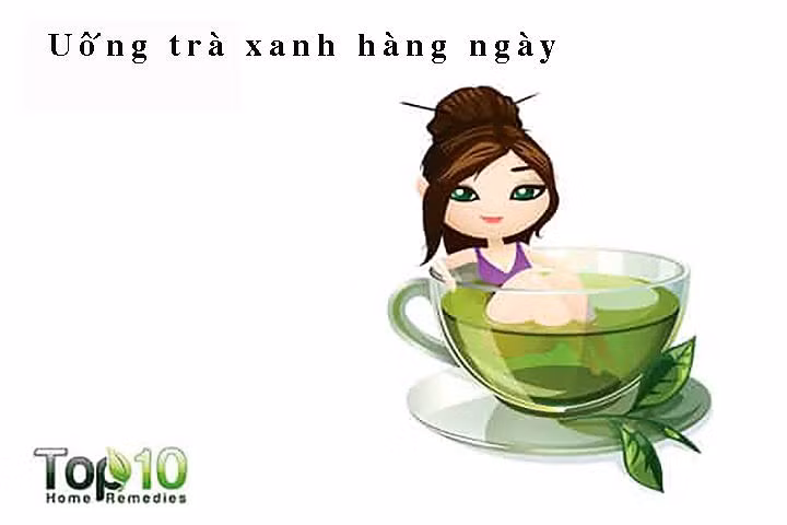 Giảm cân là một trong những cách tốt nhất để đối phó với chất béo cổ, thêm trà xanh trong chế độ ăn uống của bạn có thể giúp rất nhiều. Trà xanh có chứa chất chống oxy hoá mạnh và các thành phần khác nhau giúp tăng tốc độ trao đổi chất của bạn. Điều này kích thích cơ thể đốt cháy calo và giảm mỡ cơ thể.