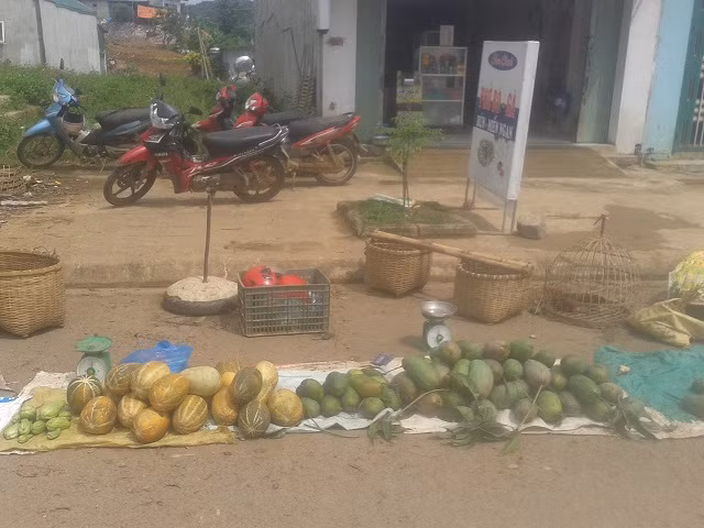Những lúc mệt mỏi, người bán hàng ngồi nghỉ nhờ vào những nơi râm mát gần đấy, quan sát có khách đến mua thì chạy ra bán hàng. Những "gian hàng" được phân định ranh giới bằng những chiếc bao tải. Vì thế, hàng hóa vùng cao này chẳng sợ bị nhầm lẫn và mặc dù vắng người bán nhưng cũng chẳng sợ mất trộm.