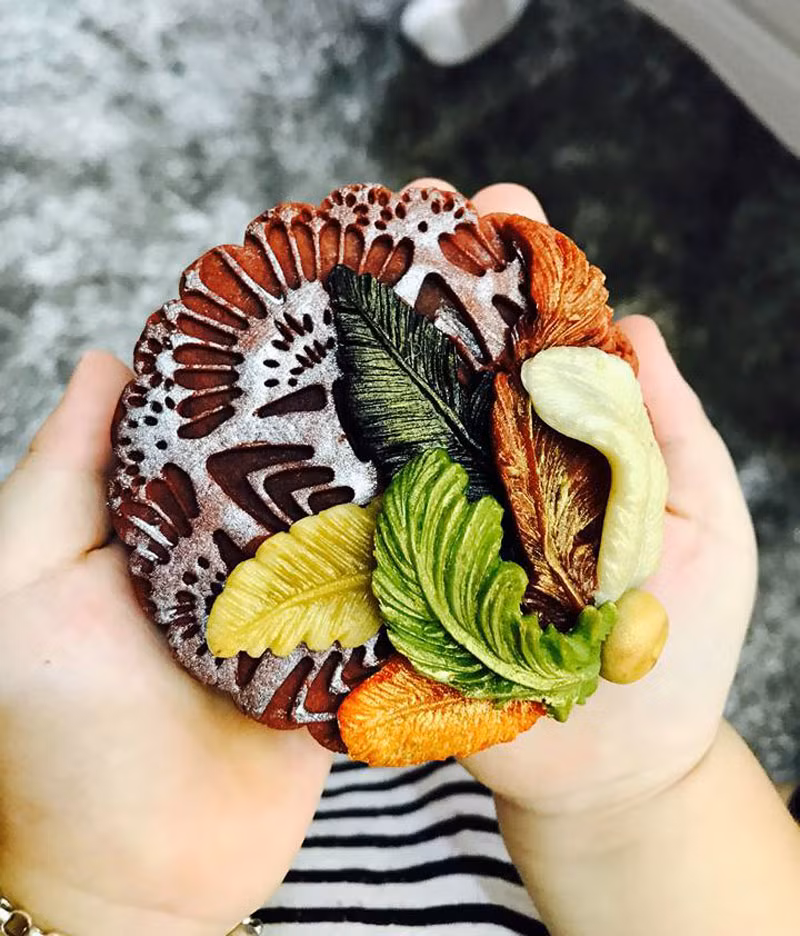 Màu sắc bánh bắt mắt