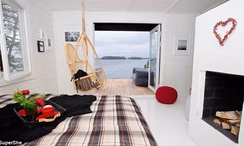 Một trong những cabin trên đảo.
