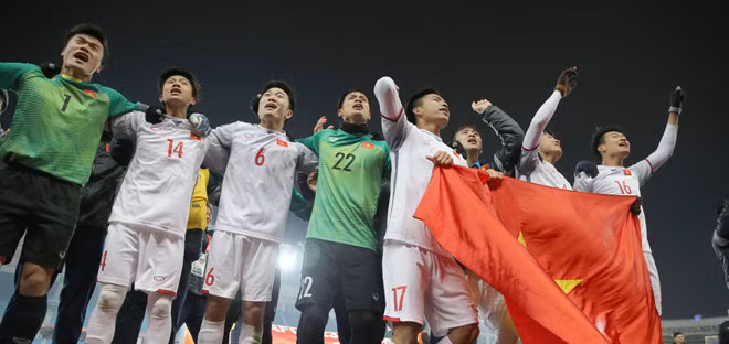 Phía sau chiến công của U23 Việt Nam là những sự hy sinh vô bờ bến từ gia đình. Ảnh: AFC.