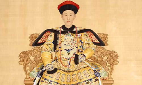 Bức họa chân dung vua Càn Long (Ảnh: Wikipedia)