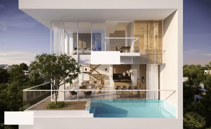 Được biết, tại Serenity Sky Villas, giá nhà dao động từ khoảng 8 tỷ VND cho một căn hộ một phòng ngủ đến 32 tỷ cho một căn hộ bốn phòng ngủ và 64 tỷ cho một căn hộ thông tầng (penthouse). Dự kiến, cuối năm nay, khu căn hộ này sẽ được hoàn thành và hiện tại đã thu hút được sự chú ý của nhiều khách hàng nước ngoài.