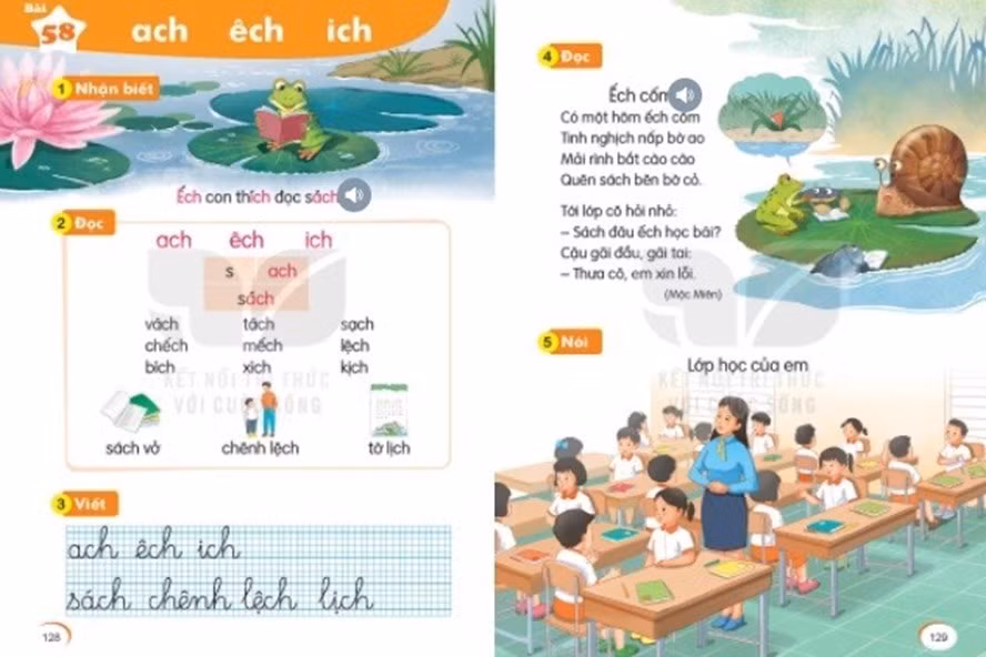 Bo GDDT len tieng ve viec dieu chinh noi dung nhieu cuon SGK lop 1