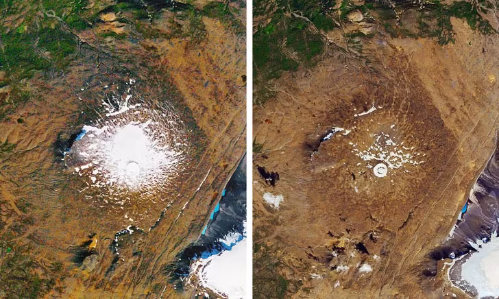 Sông băng Okjokull ở Iceland đã không còn nữa tính từ tháng 8/2019.