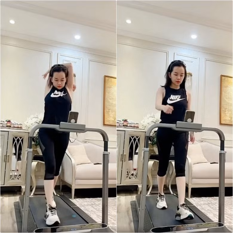 Trên trang cá nhân Ly Kute thường chia sẻ những khoảnh khắc tập luyện chăm chỉ để có được vóc dáng khiến thế hệ 2K phải chạy theo dài dài.