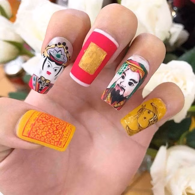 Bộ nail “đuổi tà” trong tháng cô hồn khiến cư dân mạng vừa ngạc nhiên vừa ôm bụng cười.