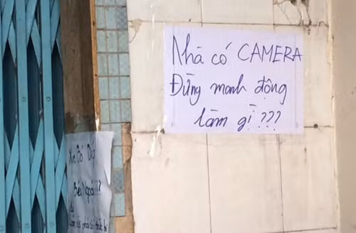 Lời nhắn từ chủ nhà "có tâm". Ảnh: Tổng hợp